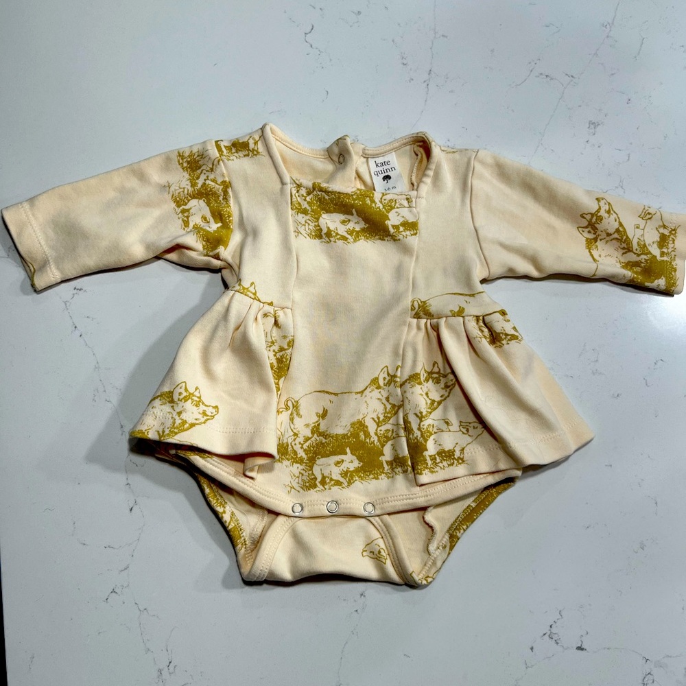 Kate Quinn Skirted long sleeve romper dress 🐷